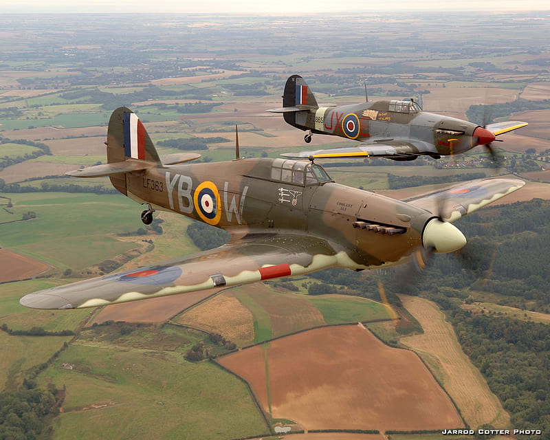 Hawker Hurricane, guerra, air force, raf, hurricane, ww2, fighter, hawker, HD wallpaper
