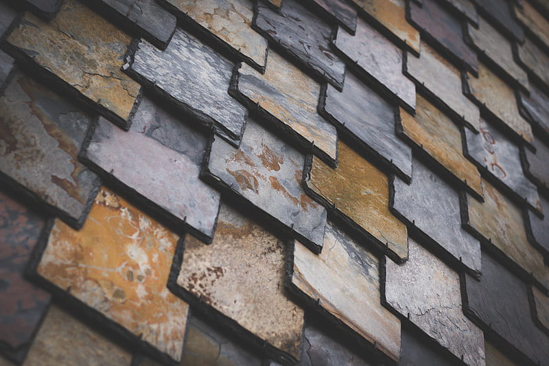 brown and gray bricks, HD wallpaper