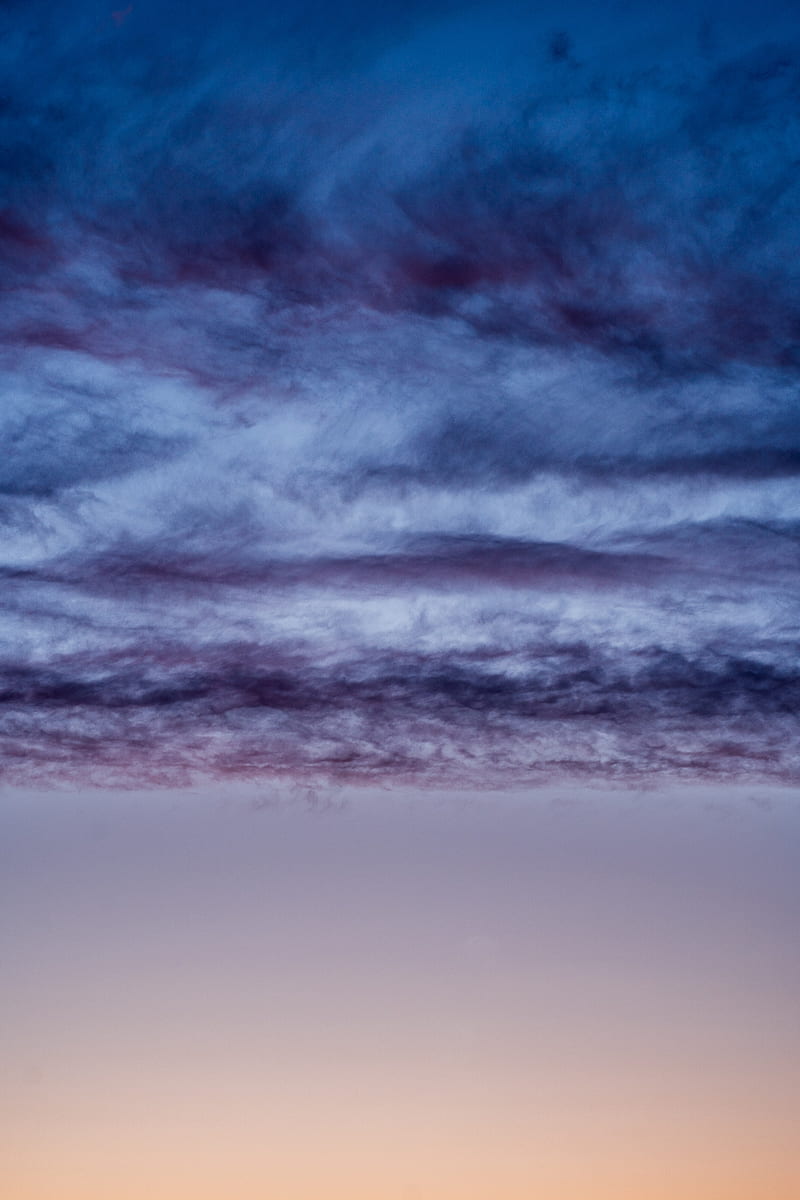 clouds, sky, sunset, gradient, bonito, HD phone wallpaper