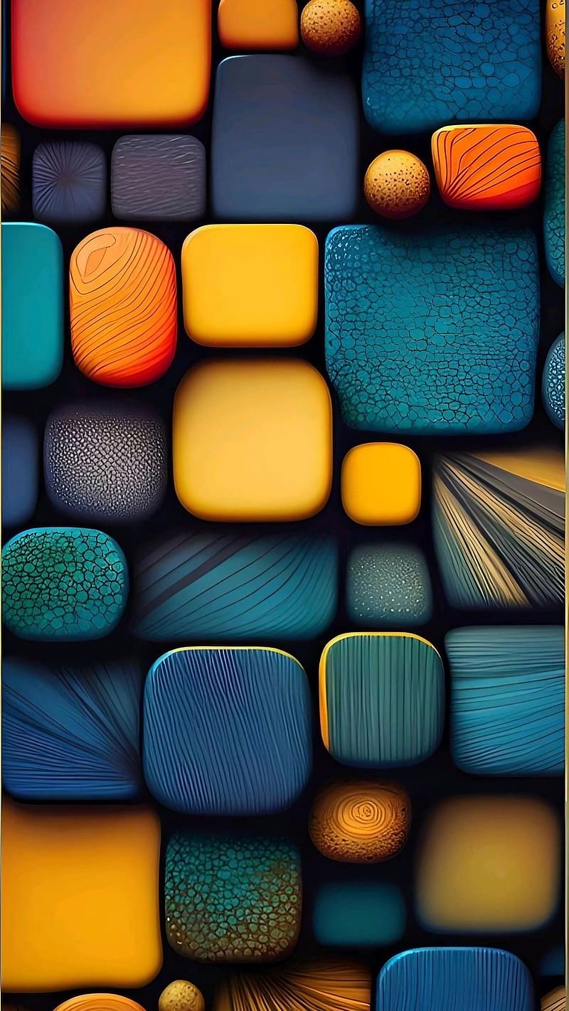 Apple Phone Ke, Colorful Cubes, HD phone wallpaper