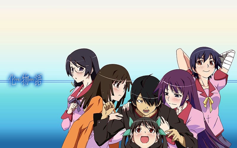 Anime, Black Hair, Long Hair, Short Hair, Monogatari (Series), Purple Hair,  Hitagi Senjōgahara, HD wallpaper | Peakpx