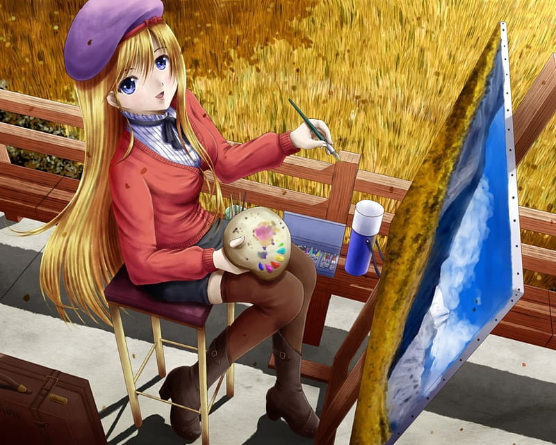 anime girl artist