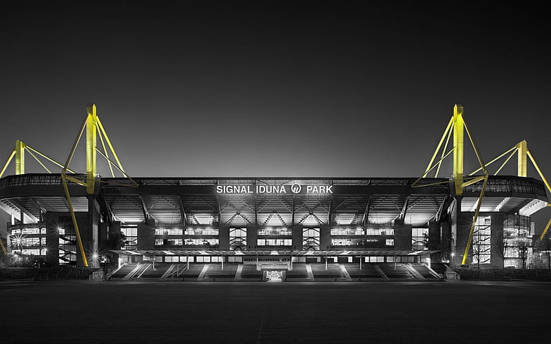 Signal Iduna Park, football stadium, Borussia Dortmund, BVB, HD wallpaper