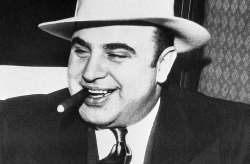 Al Capone, draw, art, people, black, legend, white, HD wallpaper