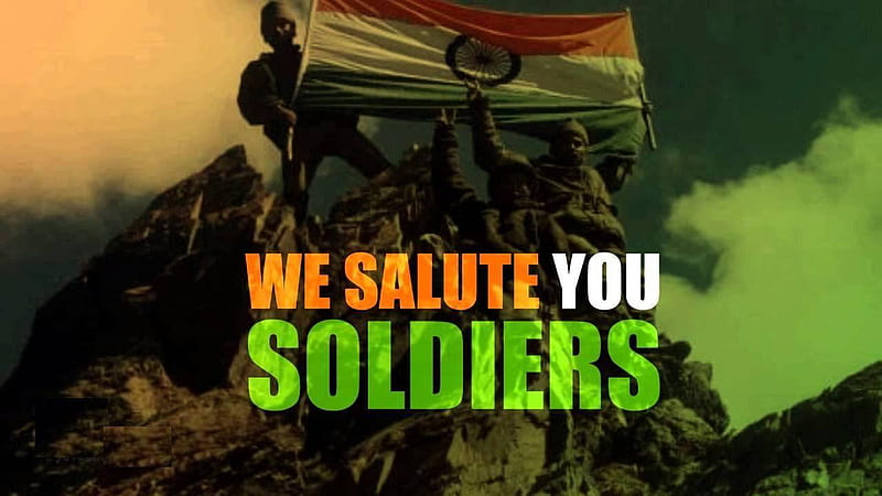 We Salute You Soldiers Indian Army, HD wallpaper