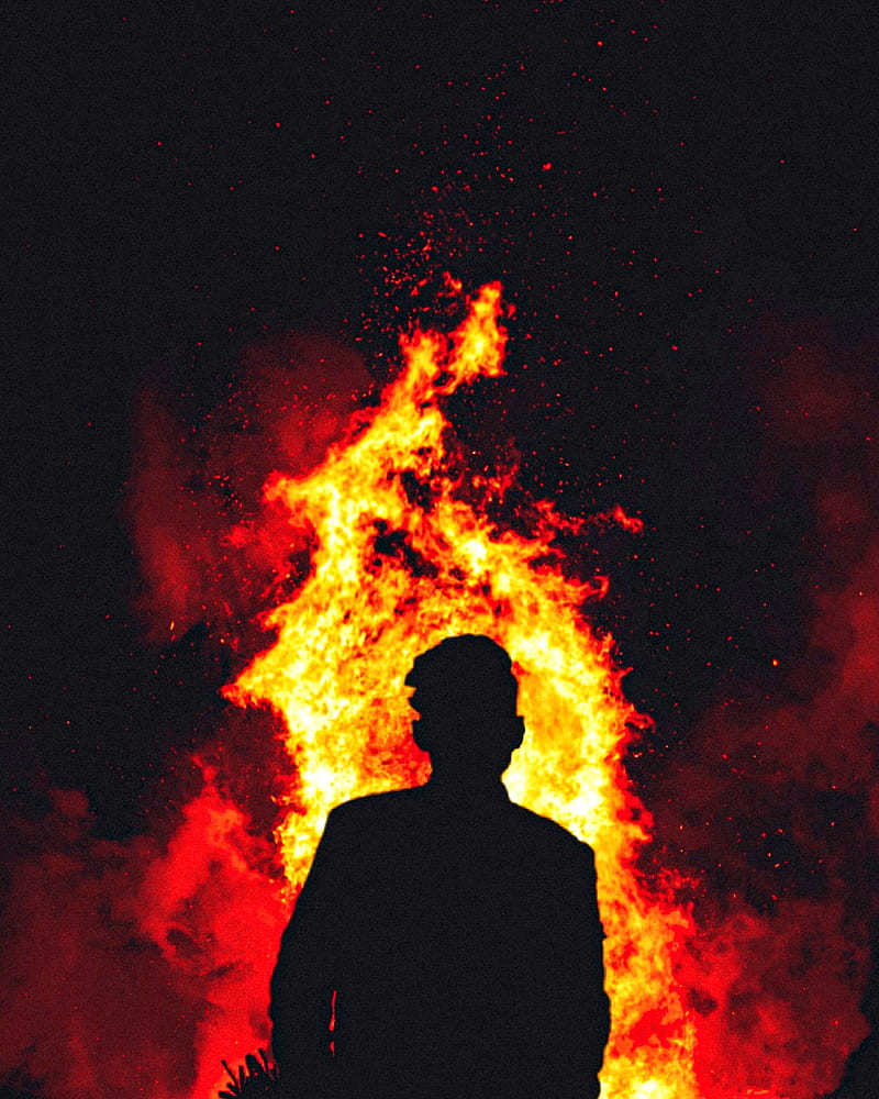 Man on FIRE, heat, whatsapp, valuable post, science, dp, profile pic, vip, whatsapp profile pic, display, HD phone wallpaper