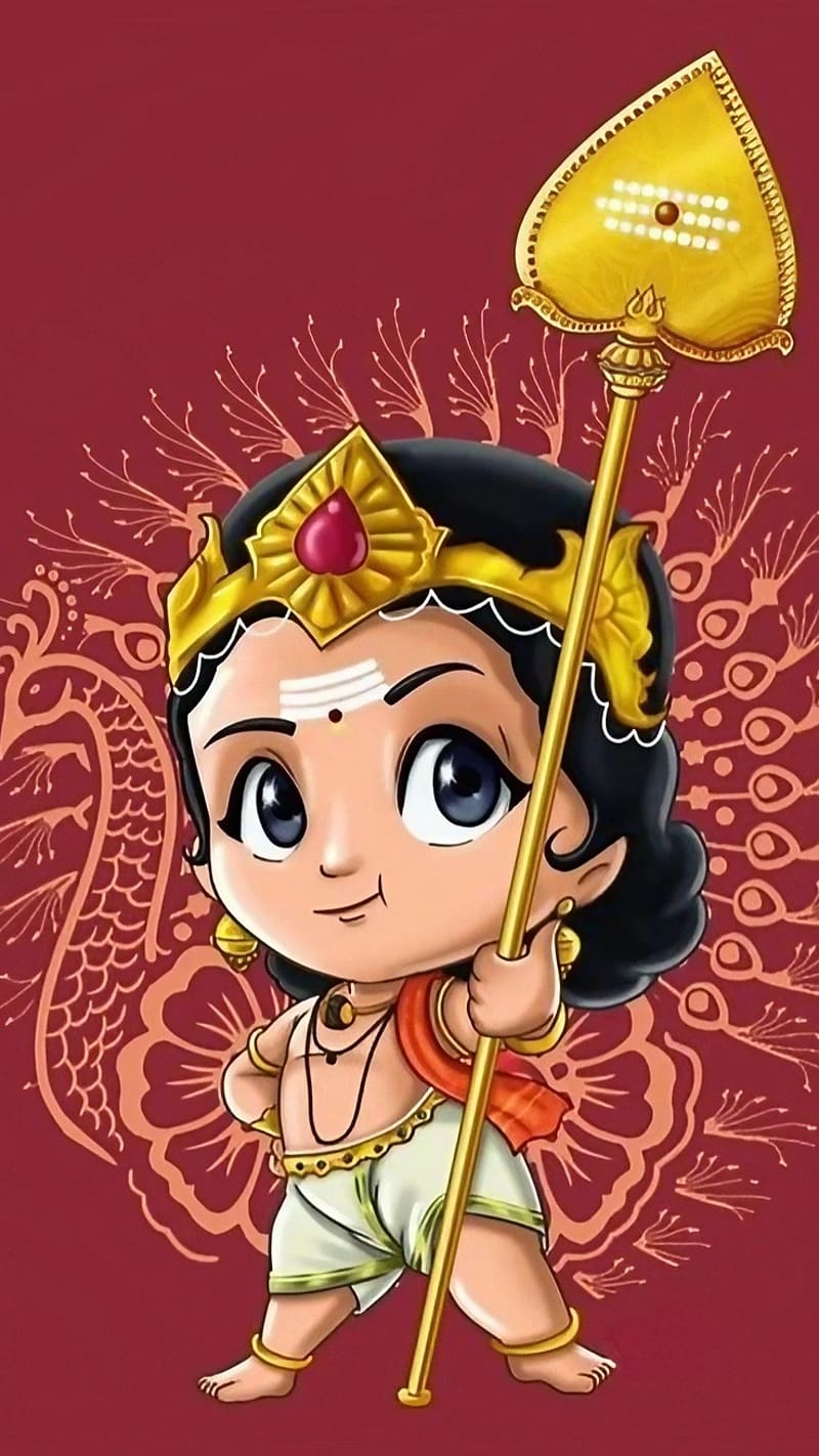 God's, Vel Murugan Animated, god, lord, kartikeya, HD phone ...