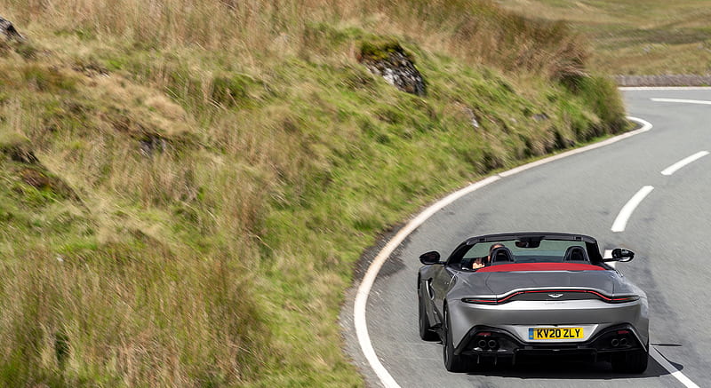 2021 Aston Martin Vantage Roadster (Color: Spirit Silver) - Rear , car, HD wallpaper 2021 Aston Martin Vantage Roadster (Color: Spirit Silver) - Rear , car, HD wallpaper