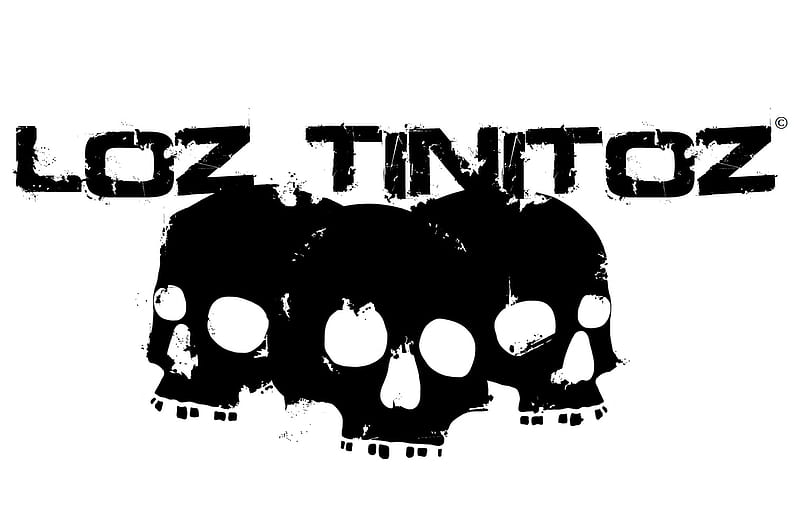 Loz Tinitoz white, german, rock, cuxhaven, skull, HD wallpaper