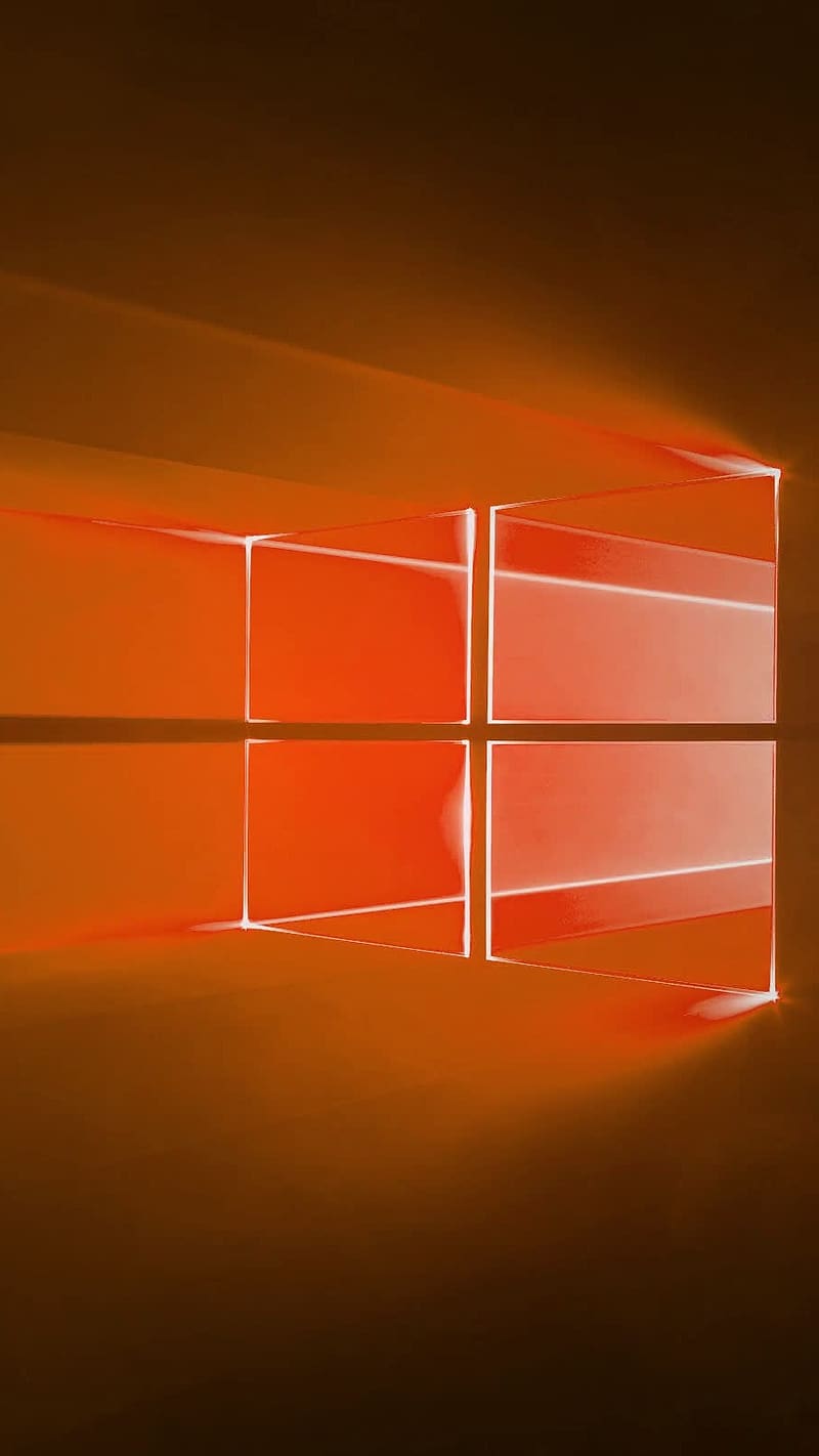 Windows 10 Hero Orange Light Rays Hd Phone Wallpaper Peakpx