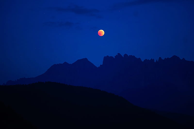 Lunar Eclipse , lunar, eclipse, evening, nature, HD wallpaper