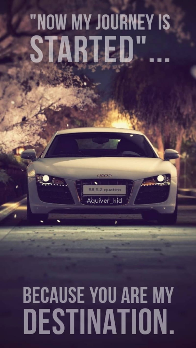 Car, cool, type, audi, quotes, destination, colored, HD phone wallpaper