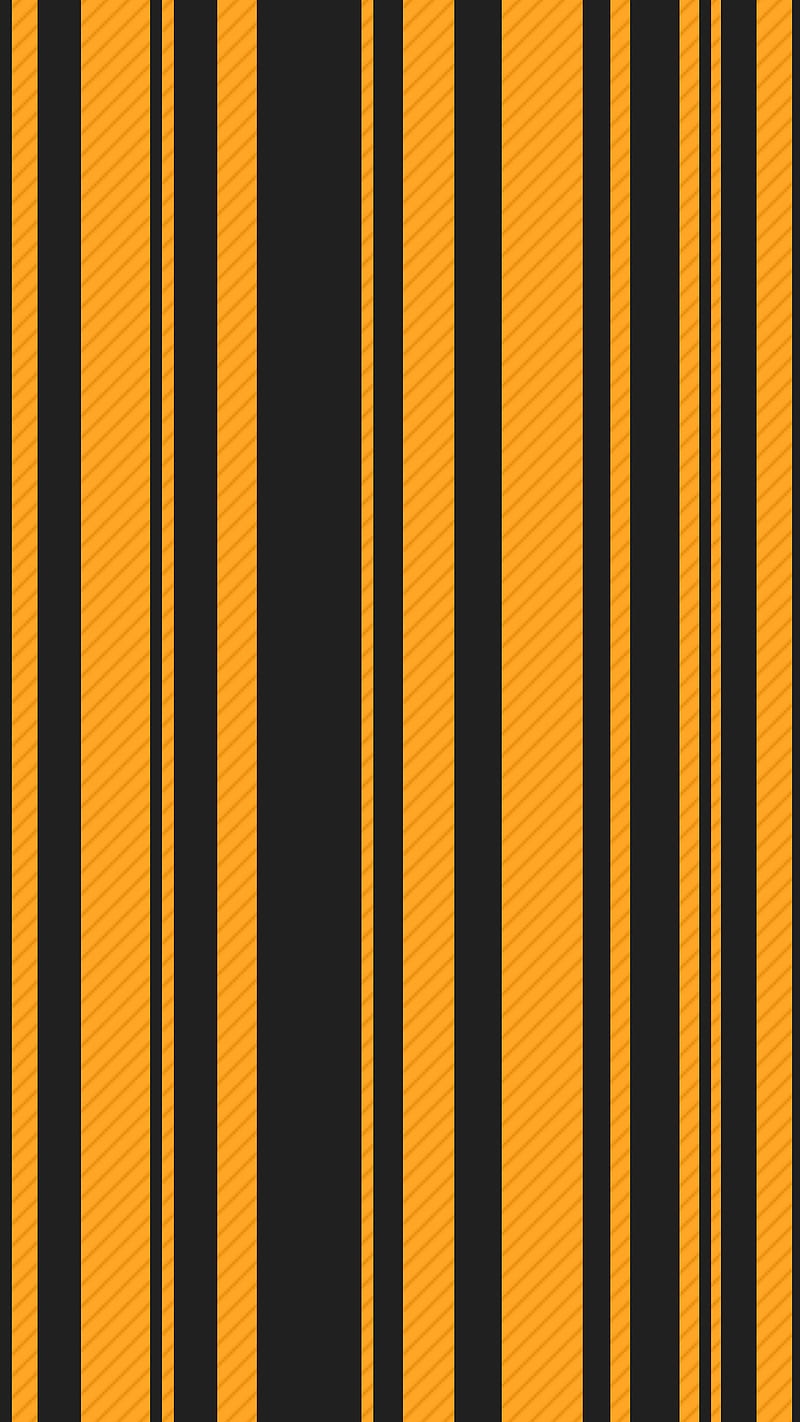 Orange Lines, FMYury, abstract, barcode, black, colorful, pattern, vertical, yellow, HD phone wallpaper