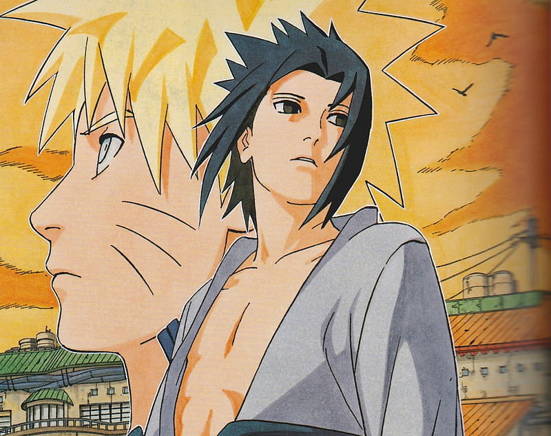 Naruto Uzumaki and Sasuke Uchiha, HD wallpaper