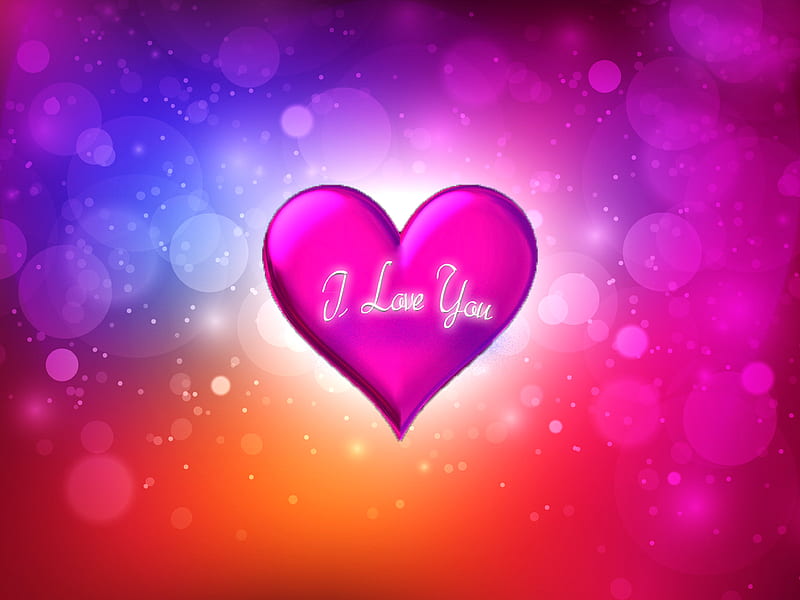 I Love You, romance, heart, pink, relationship, HD wallpaper