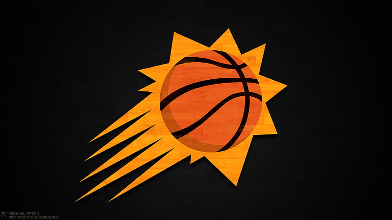 Basketball, Phoenix Suns, Emblem, Logo, NBA, HD wallpaper
