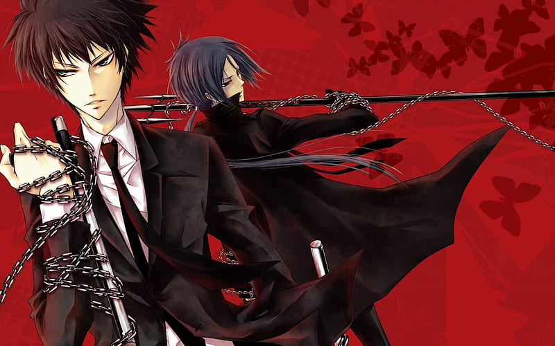 Katekyo Hitman REBORN, Mukuro Rokudou, Hibari Kyoya, anime series,  characters, HD wallpaper