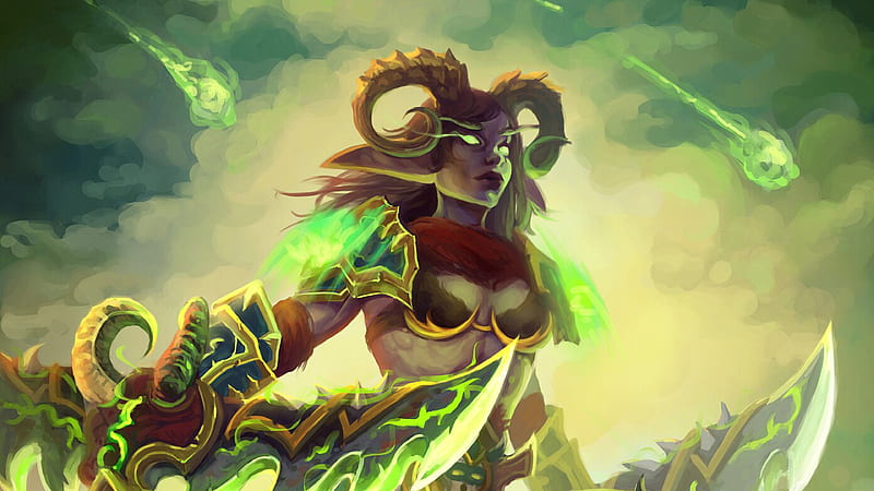 Demon Hunters Art Warcraft Games, HD wallpaper
