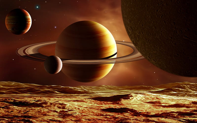 Space and Astronomical Art Planets and the Universe, HD wallpaper