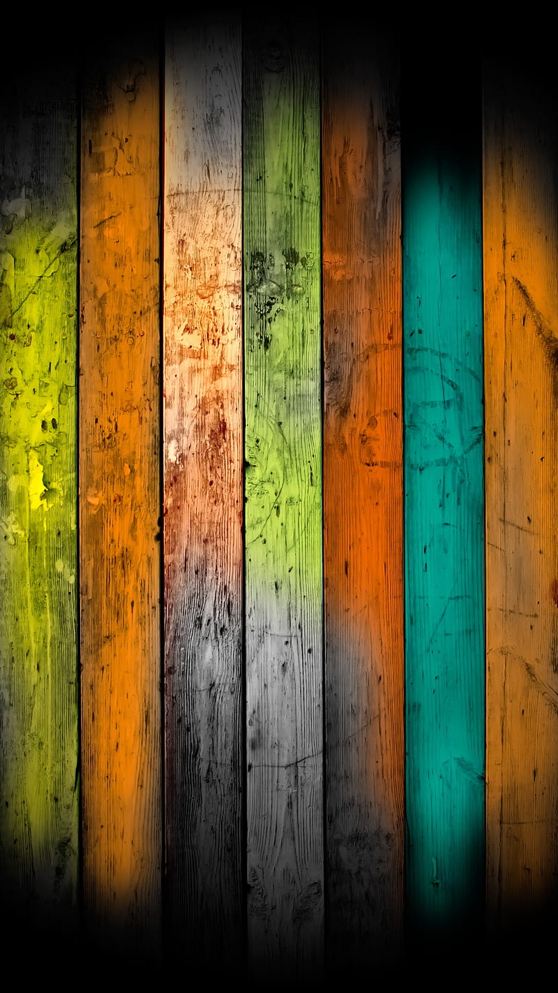 Woods, abstract, colors, panels, wooden, HD phone wallpaper