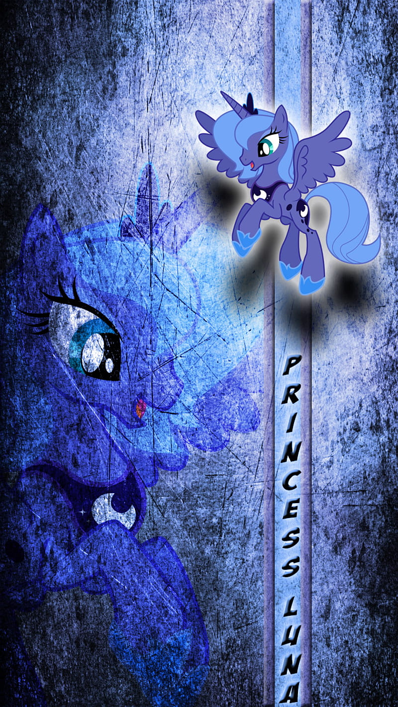 moon, girl, my little pony, princess, purple, unicorn, HD phone wallpaper