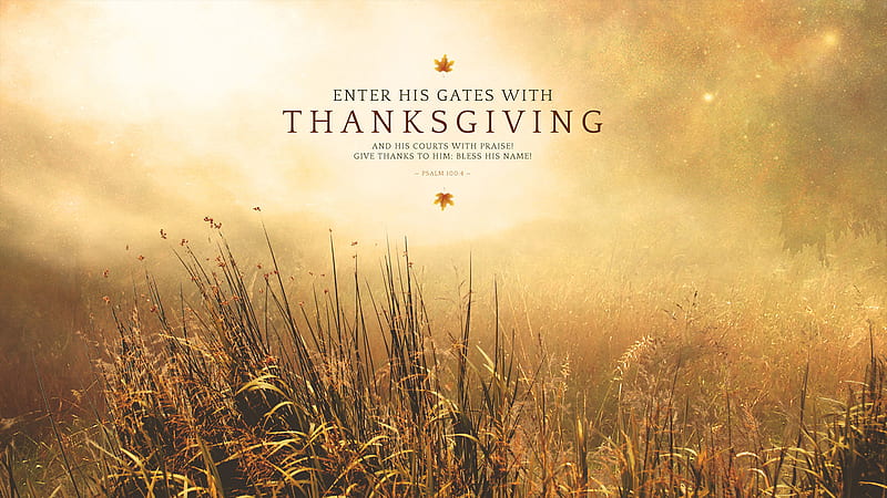 Bible Verse Thanksgiving, HD wallpaper