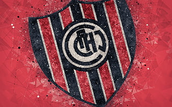 Download wallpapers Racing Club de Avellaneda, 4k, logo, geometric art,  Argentine football club, blue abstract background, Ar…