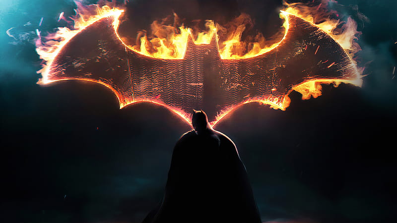 Batman Dark Knight Logo, batman, superheroes, digital-art, artwork, artstation, HD wallpaper