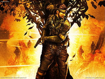 Big Boss Beard Eyepatch Mustache Cane Metal Gear Solid 4 Video Games Full Length Coat Hd Wallpaper Peakpx