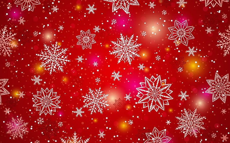 Texture, red, snowflake, christmas, craciun, white, iarna, winter, HD wallpaper