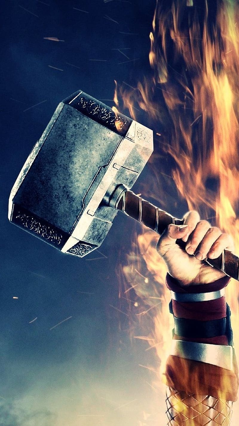 Thor Mass, Hammer With Fire Background, hammer, fire background, marvel,  avengers, HD phone wallpaper | Peakpx