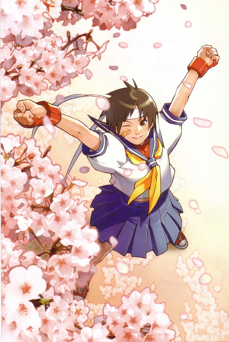 Sakura, capcom, street fighter, HD phone wallpaper