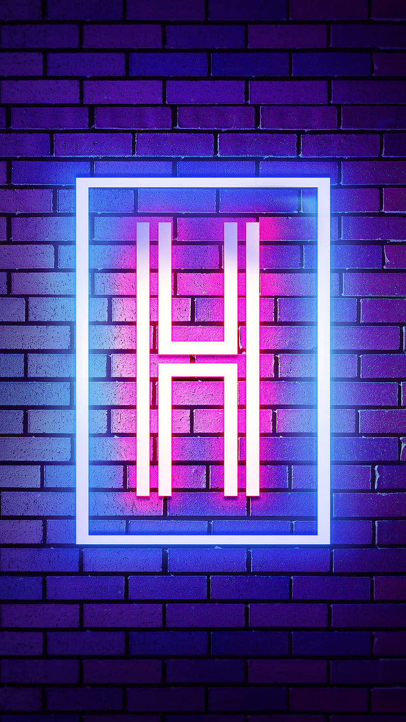 H Neon, H Alphabet, Neon Alphabet, Neon H, HD phone wallpaper | Peakpx