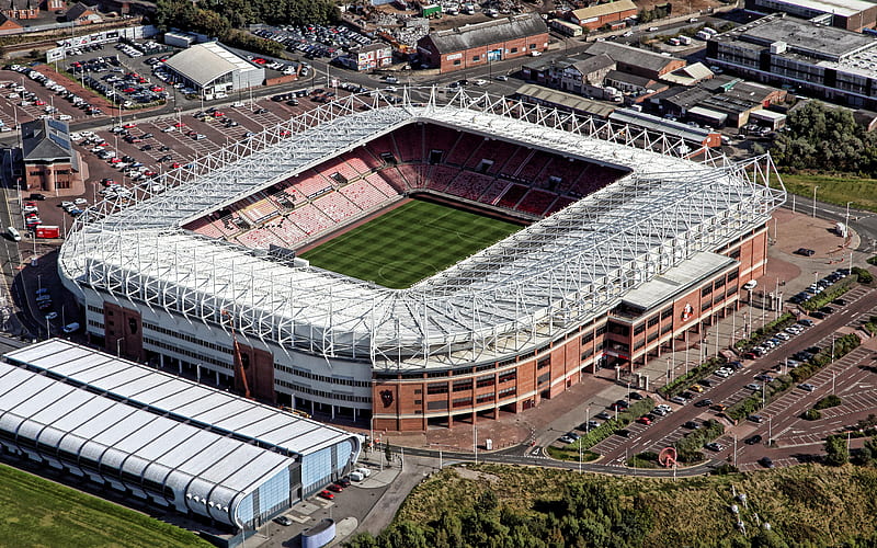 Stadium of Light, Sunderland, England, Sunderland AFC stadium, English football stadium, Premier League, football, HD wallpaper
