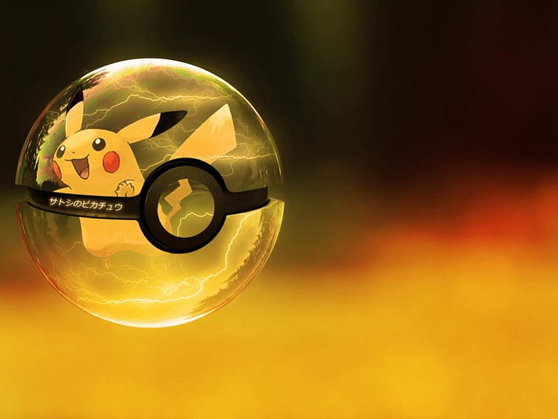 Pikachu in a Pokeball, pokeball, electric, pokemon, pikachu, HD wallpaper |  Peakpx
