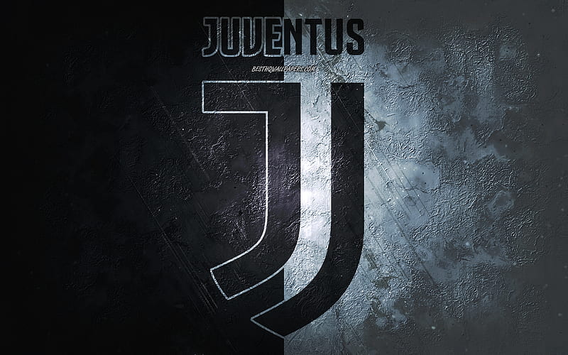  Juventus fc, equipo de fútbol italiano, blanco y negro, logotipo de la juventus fc, Fondo de pantalla HD