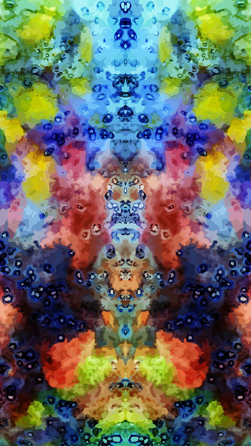 Butterfly i6 plus, blue, dream, mmmatus, rorschach, symmetrical, vision, HD phone wallpaper