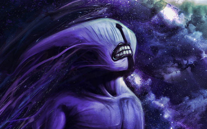 Bane galaxy, Dota 2, artwork, Dota2, monster, Bane Dota, HD wallpaper