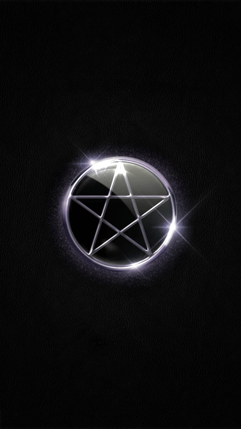 Simple pentagram, logo, occult, pentacle, pentgram, spiritual, symbolic, symbols, witchy, HD phone wallpaper