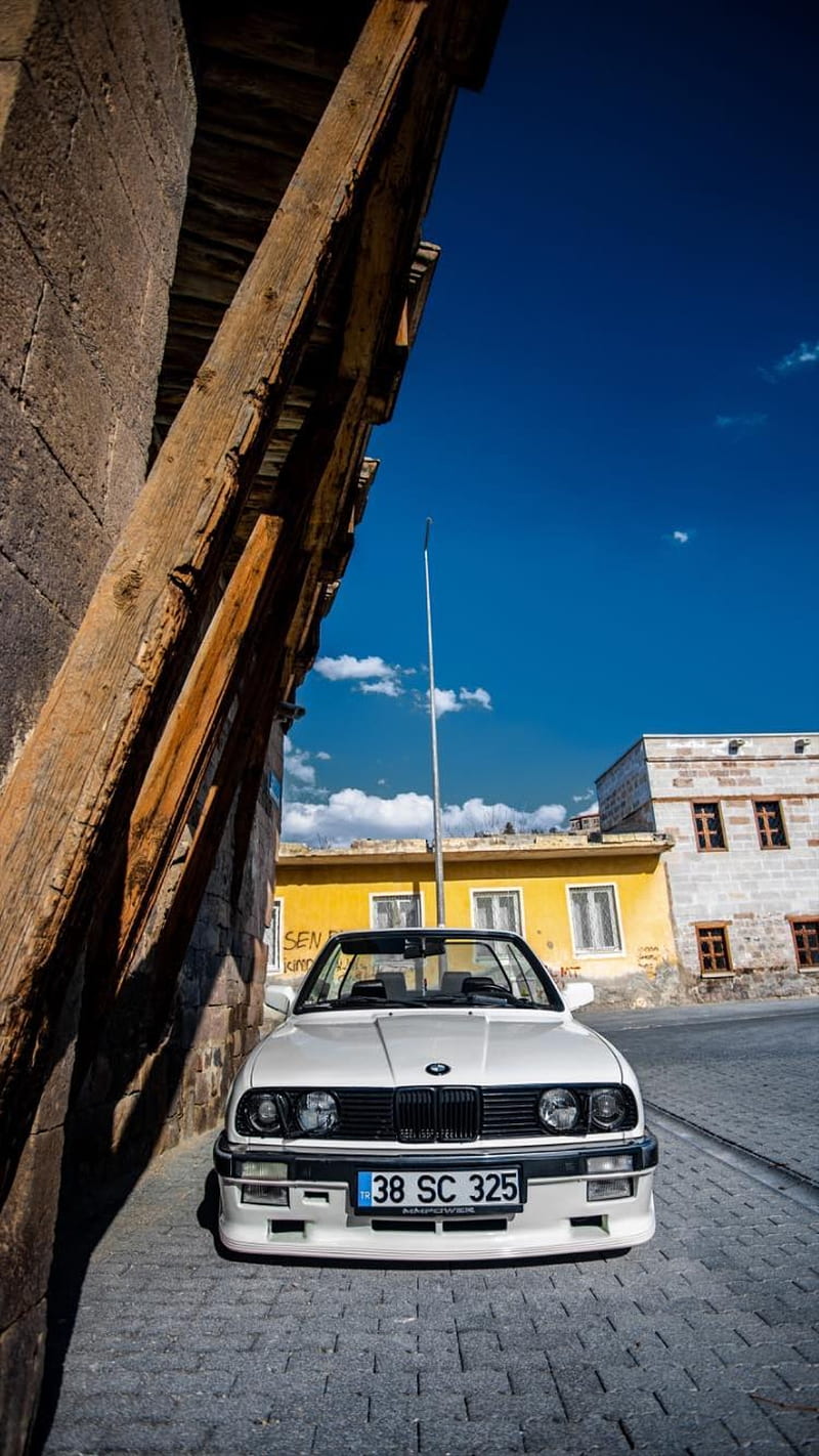 BMW E30 Cabrio , araba, arabalar, HD phone wallpaper