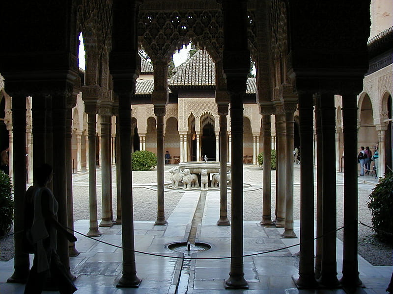 Granada, architecture, alhambra, palace, spain, HD wallpaper