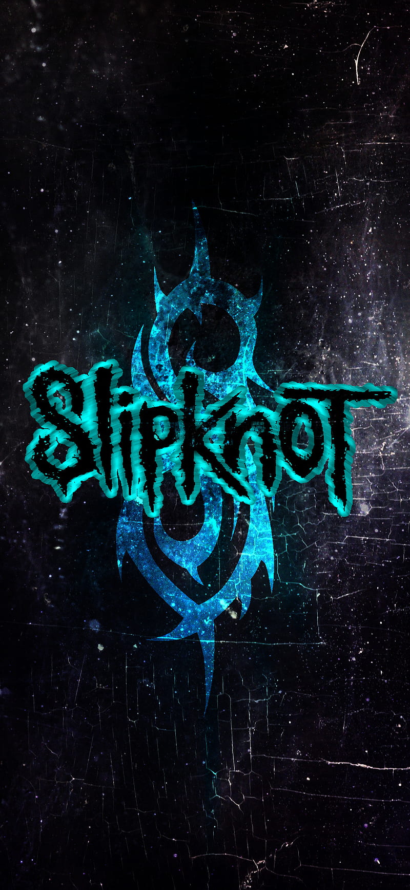 Slipknot Logo Blue, groove metal, HD phone wallpaper