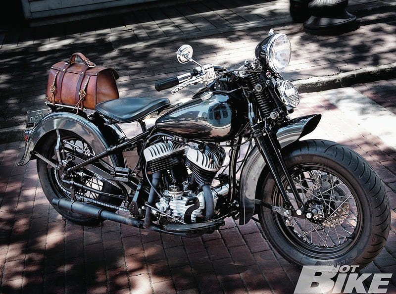 1947 Harley-Davidson WL, Classic Bike, 1947, HD wallpaper