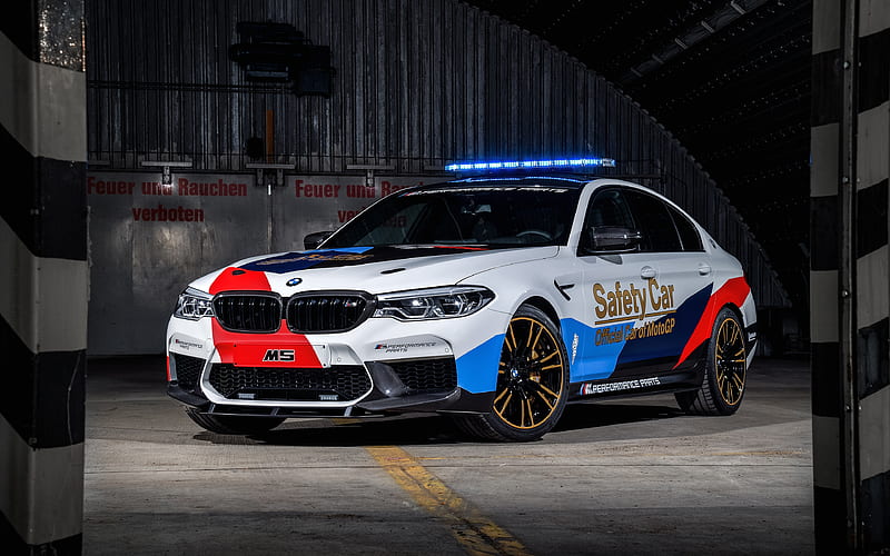 BMW M5, supercars, 2018 cars, MotoGP Safety Car, german cars, BMW, HD wallpaper