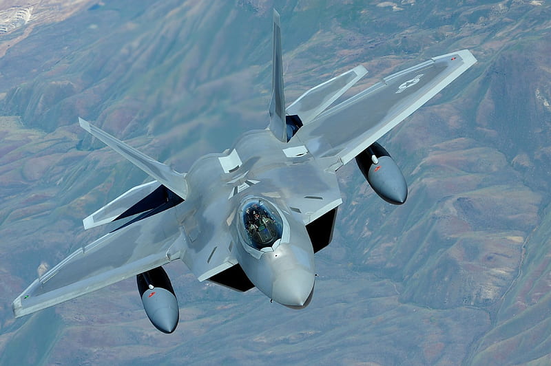 F22 Raptor, fighter jet, military, aircraft, flying, HD wallpaper