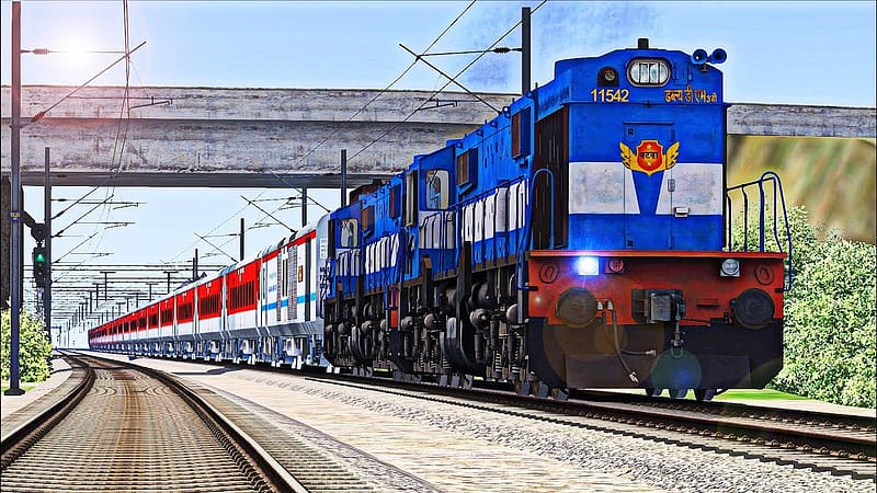 Heavy Trains Traffic Towards Punjab in Indian Train Simulator, HD wallpaper