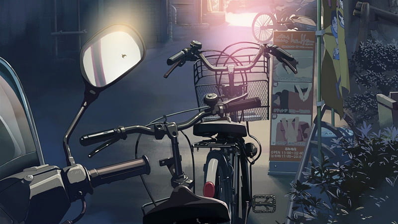 bike, 5 centimeters per second, anime, other, HD wallpaper