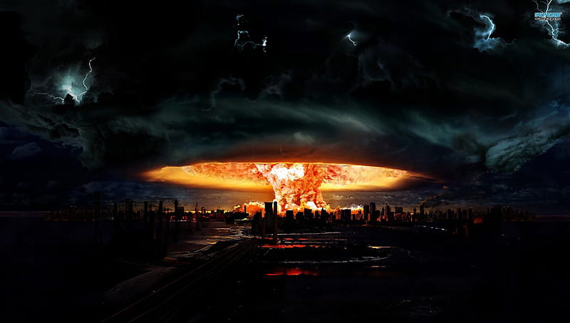 Nuclear Nightmare, world war 3, nuclear explosion, armageddon, HD wallpaper