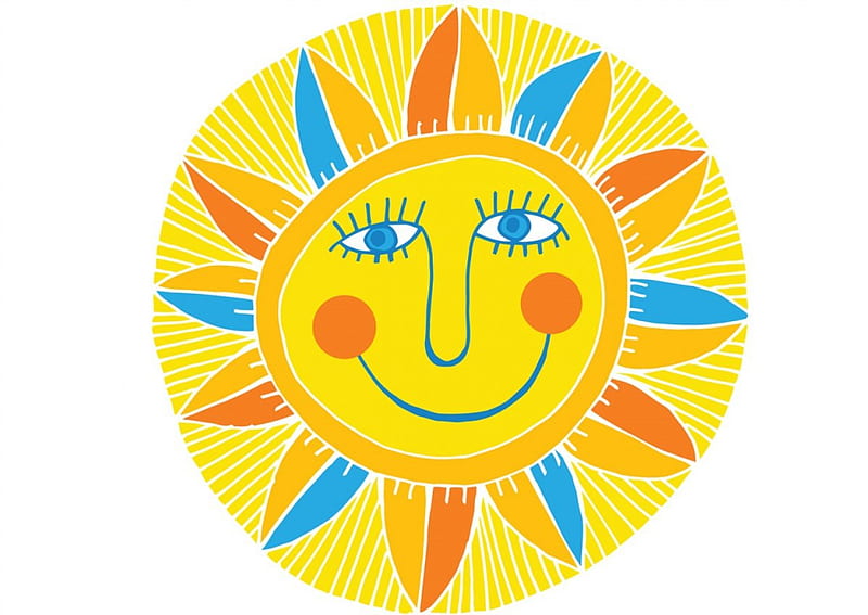Retro Sun Retro Sun Summer Summer Time Smile Happy Hd Wallpaper