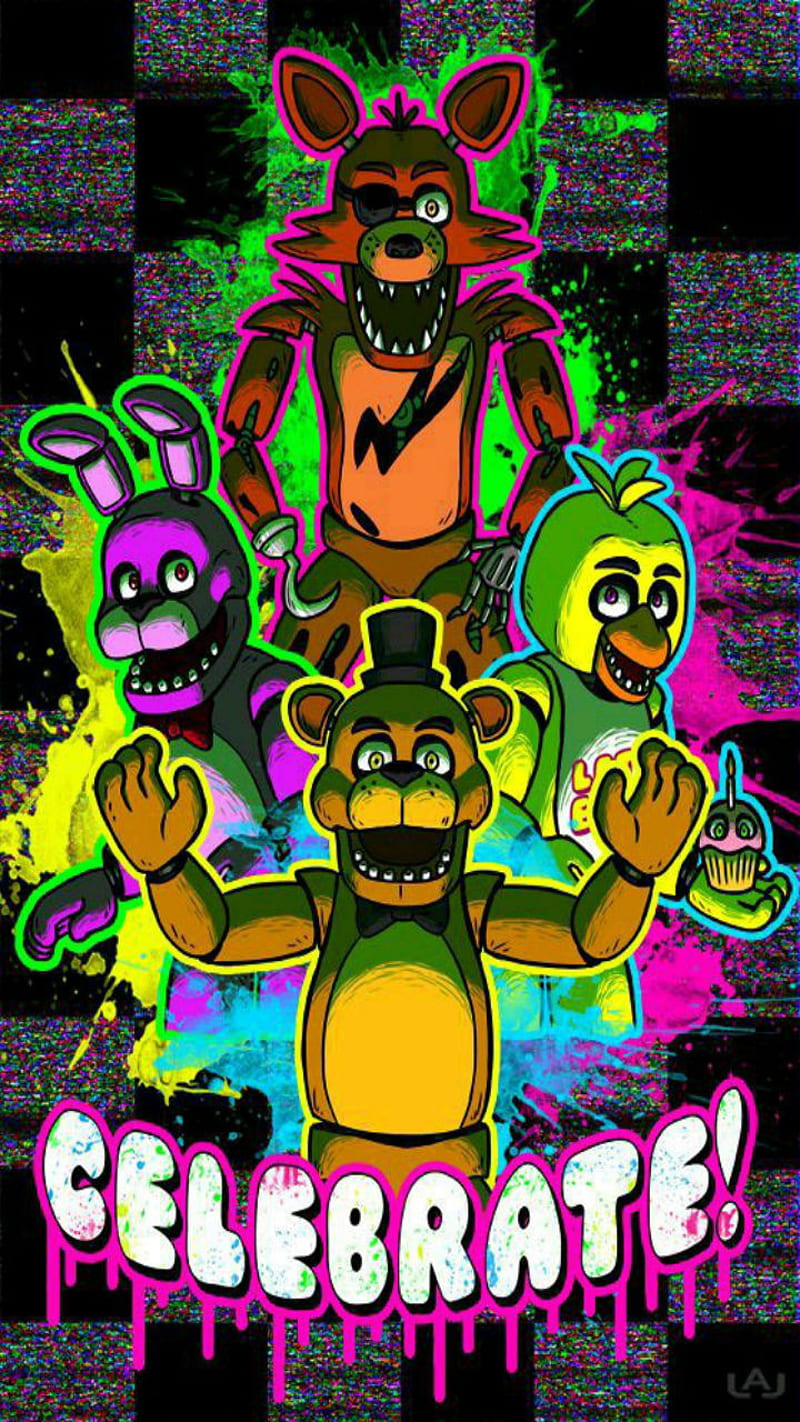 celebrate, fnaf, games, HD phone wallpaper